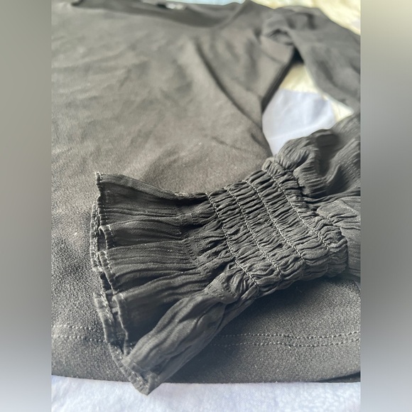 Ever New Womens Posie Georgette-Sleeve Ruffle Romantic Feminine Ethereal Top XS - Picture 5 of 12